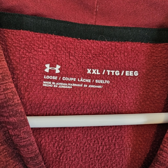 Under Armour Red Heathered Hoodie - Picture 6 of 10